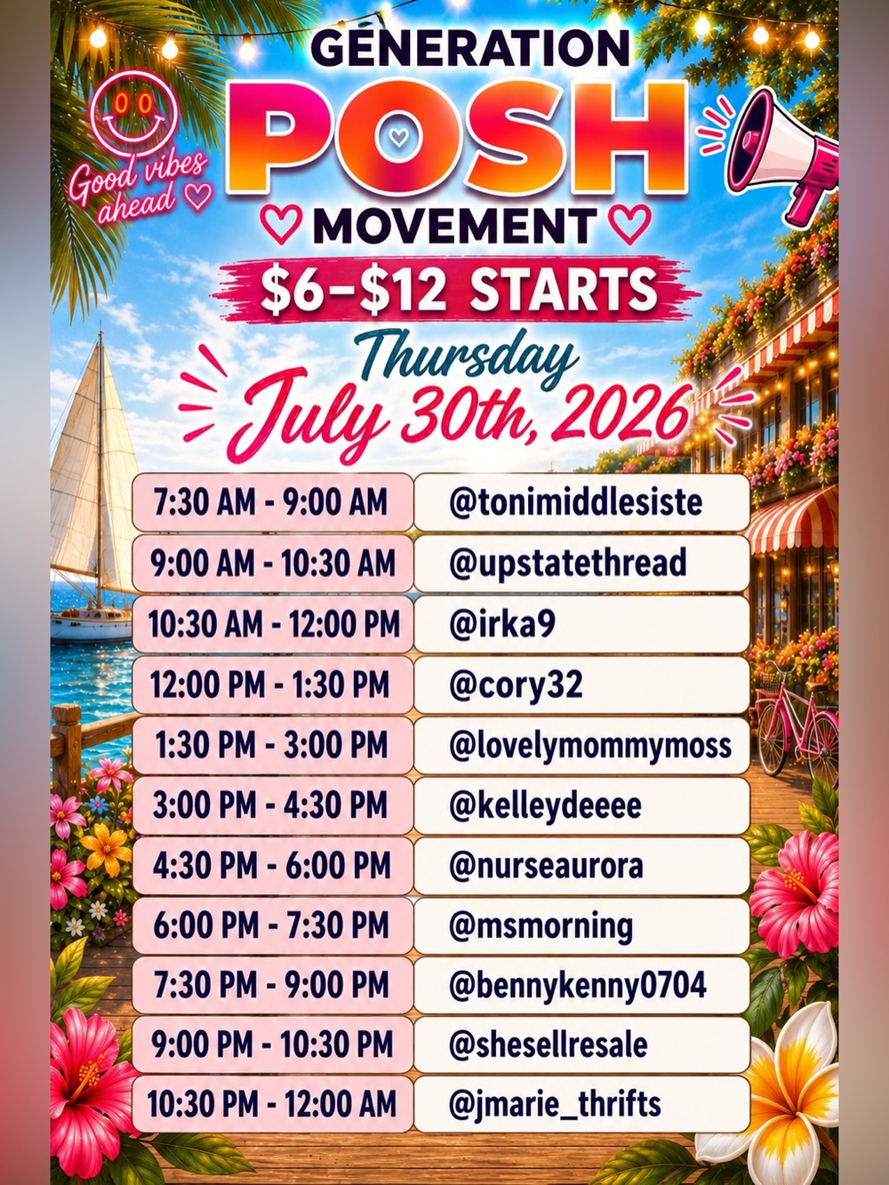 GenPosh Movement 7/30/26 ☀️Endless Summer Fresh Starts - Picture 2 of 4